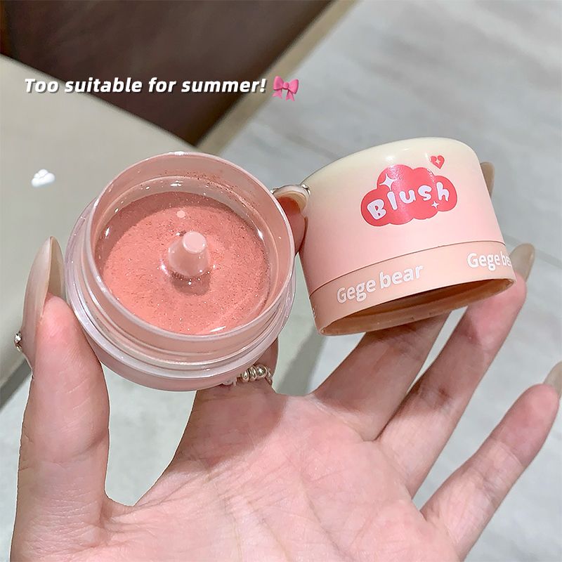 Air sensitive blush pink matte high gloss cosmetic puff natural nude makeup low saturation makeup