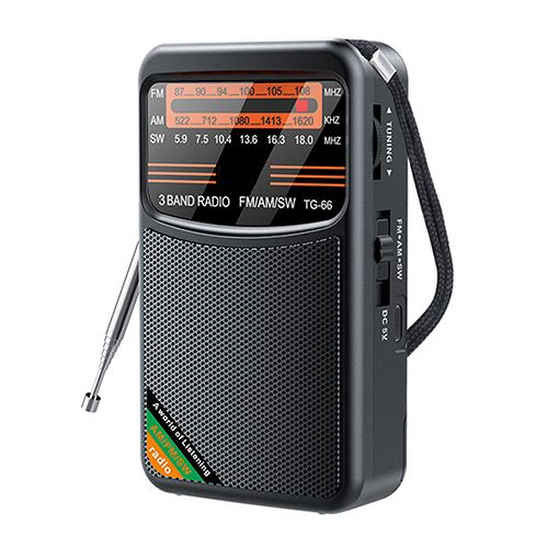 Portable AM FM SW Radio With Best Reception Radio With 3W Large Speaker Pocket Handheld Radio With 3.5mm Earphones Jack-