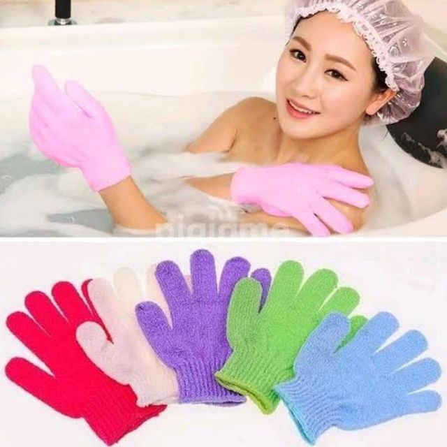 Coffee Sea Salt Bath + Gloves Pair - Brightening & Whitening SPA Scrub Exfoliating Face Body Dead Skin Dr Meinaier and Exfoliating Bath Glove Cleaning Body Cleanser Set