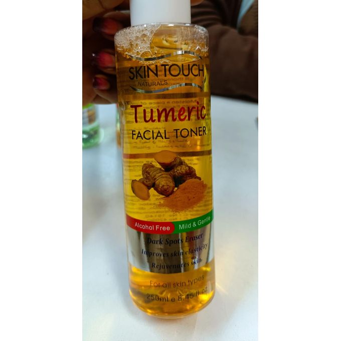 Skin Touch Tumeric Facial Toner Alcohol-free Toner With Turmeric Extract Cleanses, Freshens and Stimulates Skin Formulated For All Skin Types Gently Purifies The Skin