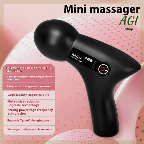 2024 Mini Vibration Massage Gun Rechargeable Wireless, Electric Massager Gun Muscle Relaxation Massager Promote Blood Circulation Professional Fitness Portable Electric Fascia Gun