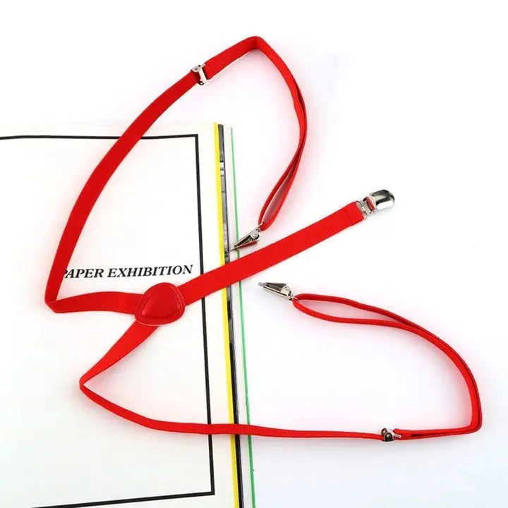 Adjustable Elasticated Adult Suspender Straps Unisex Women Men Y Shape Elastic Clip-on Suspender
