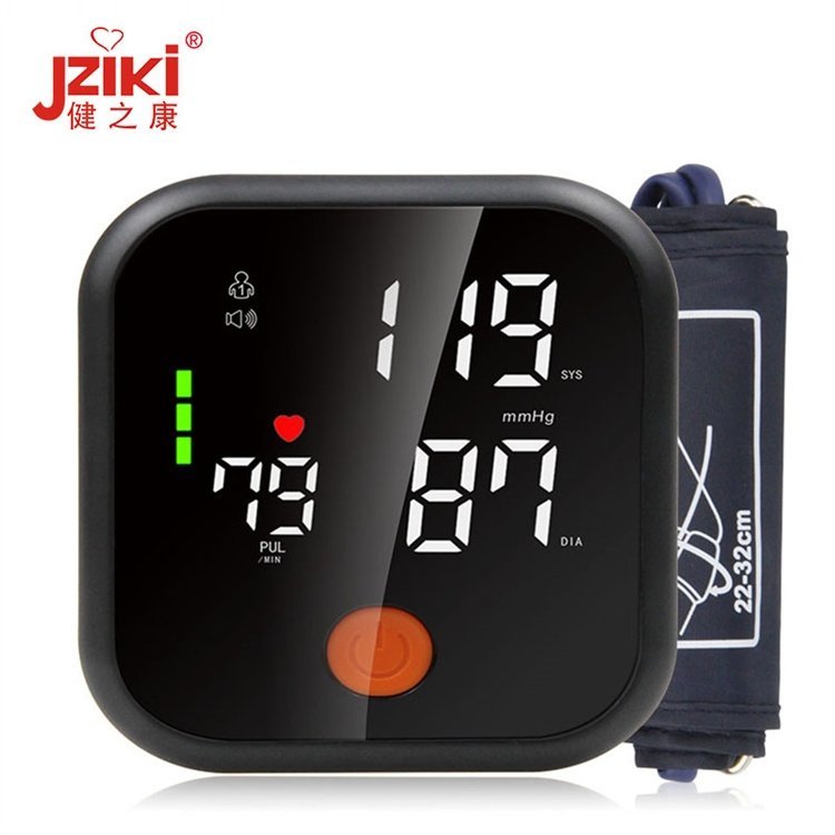 New Arrival Automatic Digital Upper Arm Blood Pressure Monitor Sphygmomanometer Tonometer Tensiometer Heart Rate Pulse Meter Intelligent Pressure BP Monitor 99*2 sets Memory for 2 Users
