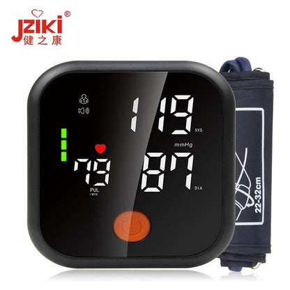 New Arrival Automatic Digital Upper Arm Blood Pressure Monitor Sphygmomanometer Tonometer Tensiometer Heart Rate Pulse Meter Intelligent Pressure BP Monitor 99*2 sets Memory for 2 Users