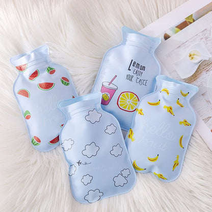 2pcs Mini Hot Water Bottle Cute Hot Water Bag Soft Portable Hot Water Bottle Menstrual Cramps Household Personal Care Women Lady Girls Period Pain Relief Warm Hand Warm Foot