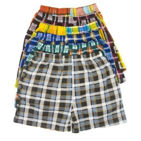 Fashion Checked Soft Cotton Men Boxers - Assorted (6 Pack)