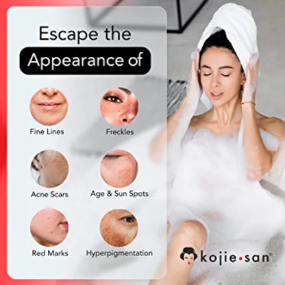 3 PIECES Kojie San Skin Lightening Soap - Original Classic Kojic Acid Soap for Dark Spots, Hyperpigmentation, Whitening & Scars - Beauty Bar with Coconut & Tea Tree Oil for Fair skin