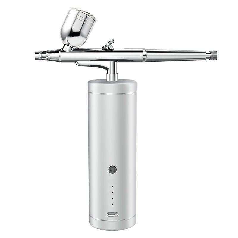 Airbrush Kit, Airbrush Spray Gun with Air Compressor Kit, Rechargeable Handheld Paint Airbrush Gun for Makeup, Cake Decor