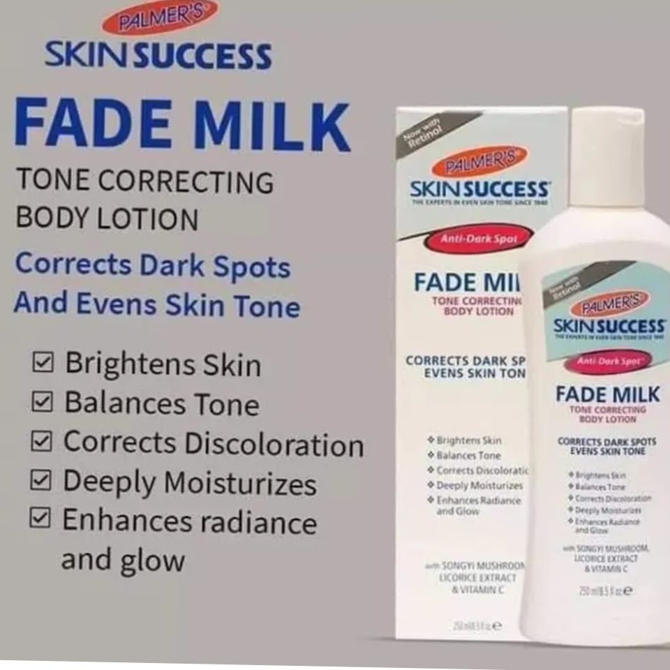 Palmers skin success body lotion Even tone Fade Milk with Vitamin E and Alpha Hydroxy Anti dark spot fade tone correcting lotion