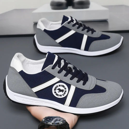 Size 41-44 Men's blue sports shoes Boys running clothse shoes students fashion sneakers driving shoes walking athletic shoes gym shoes