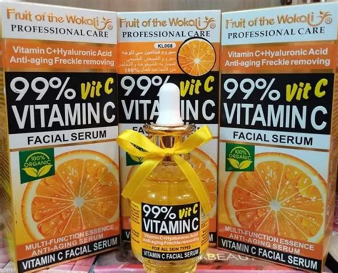 Fruit Of The Wokali Vitamin C Facial Serum 99% Professional Care serum