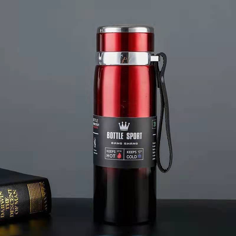 800ML Thermal Water Bottle Thermos Vacuum Flask Double Stainless Steel Coffee Tea Insulated Cup Leakage-proof for Office Gift