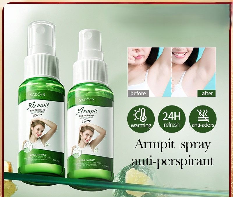 Underarm Odor Control and Anti-Perspirant Spray – Fragrance and Sweat-Reducing Portable Spray