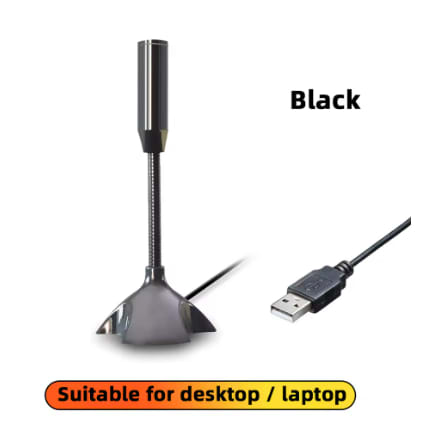USB Microphone For Laptop And Computers Adjustable Studio Singing Gaming Streaming Mikrofon Stand Mic With Holder Desktop