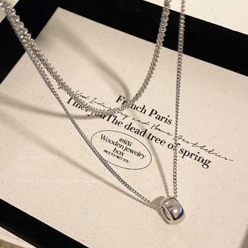 Double-Layer Sparkling Chain Women's Autumn And Winter Matching Necklace Sweater Chain Fashionable And Stylish Long Accessories