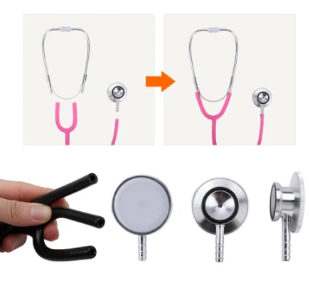 Double Head Stethoscope Professional Cardiology Stethoscope Doctor Medical Equipment Student Vet Nurse Devices Accessorie Kit