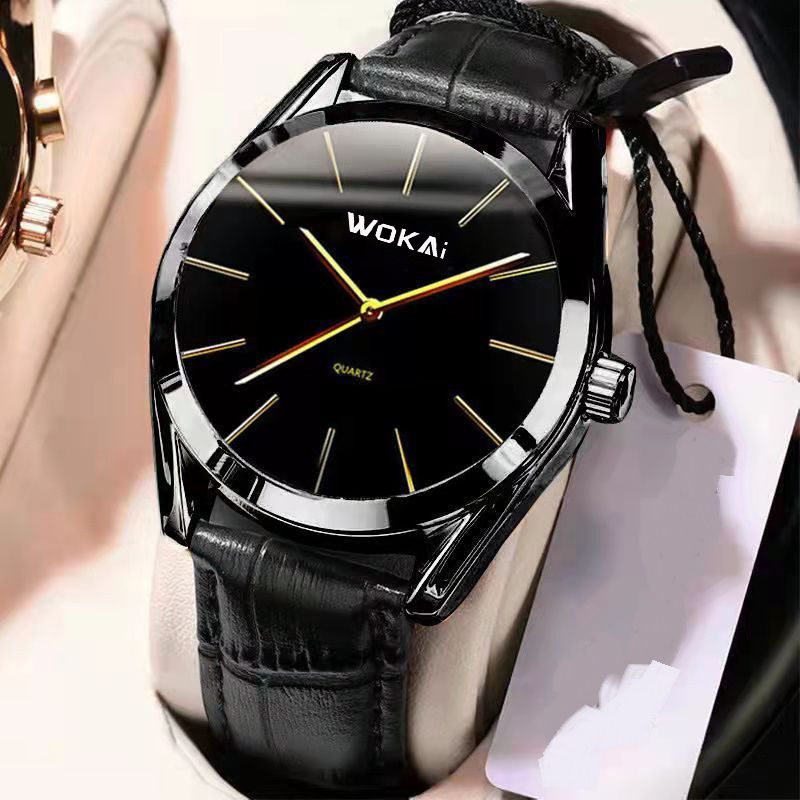 Men Watch Leather Straps Stainless Steel Good Quartz Luxury Man Wristwatch Waterproof Watches Male Watch Wrist Watch Valentines Christmas Birthday Gift Fashion