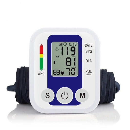 Blood Pressure Monitor LCD Digital Upper Arm Automatic Tonometer