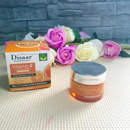 Vitamin C Whitening Cream With Berry Glutathione Hyaluronic Acid Glow and Moisture Skin Repair Multi function Essence - Disaar