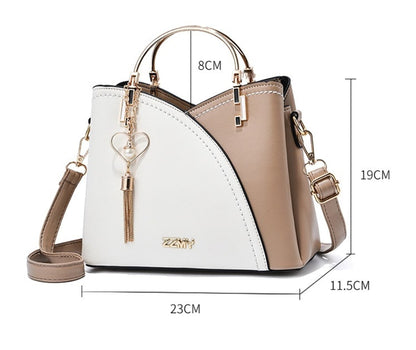 Women's stylish all-matching PU leather styling single shoulder straddle bag handbag shoulder bag