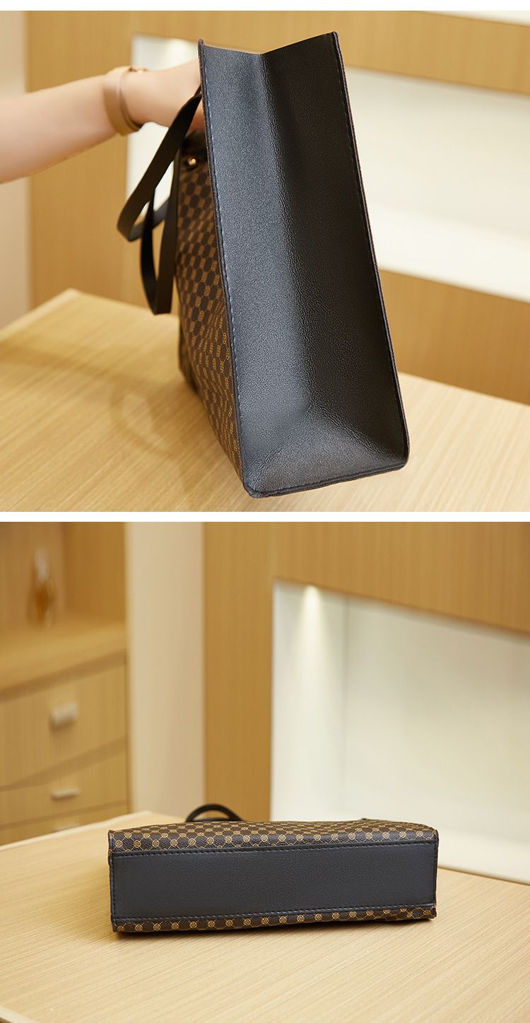 Vintage fashion large capacity women's bag Mommy bag crocodile print handbag shoulder bag