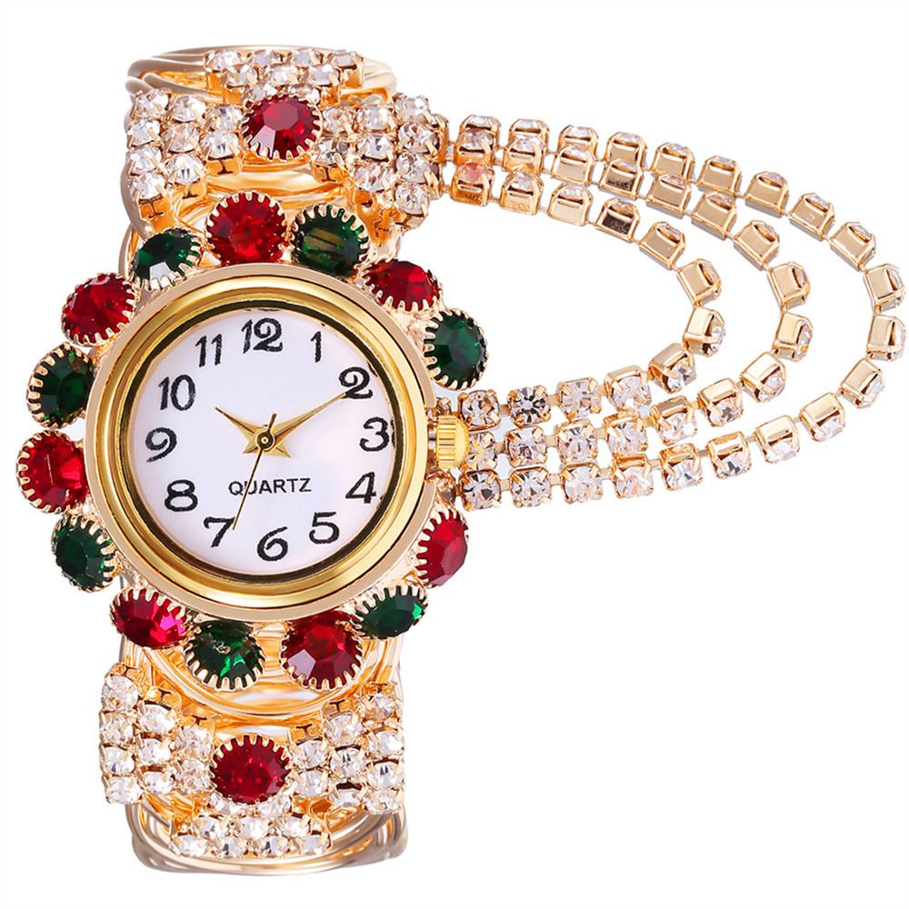 New women's diamond studded stylish temperament quartz watches fashion alloy bracelet watches female