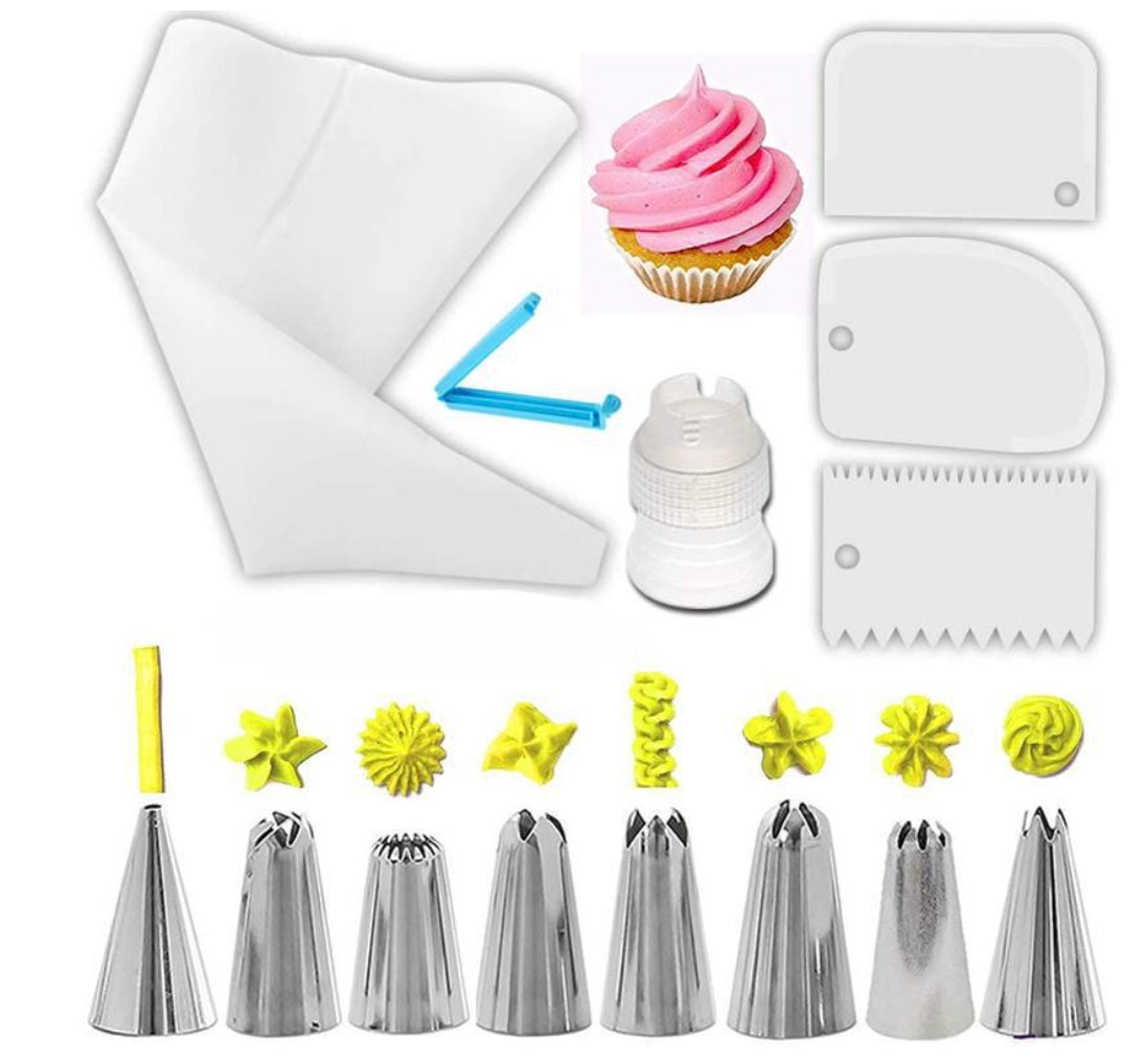 14Pcs Stainless Steel Flower Icing Piping Nozzles Cake Pastry Decorating Accessories Baking Tools