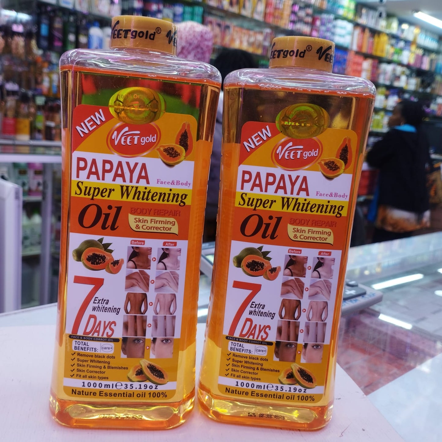 veet gold papaya super whitening oil