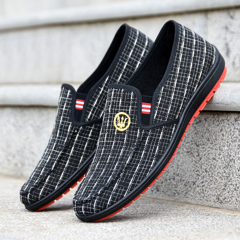 New Canvas Shoes Men's Shoes Cloth Shoes Soft Sole Men's Casual Slacker Shoes Sports Running Shoes Athletic