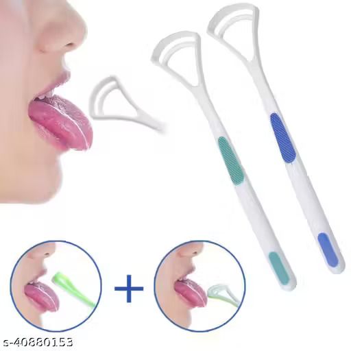1/2 Pcs Tongue scraper Cleaner, suitable for adults and children, provides healthy oral care, is easy to use, and helps combat bad breath. Travel portable cleaner coating cleaning brush - Formula