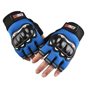 Half-finger gloves Men's And Women's Motorcycle Gloves Protective shell Cycling Gloves open-finger tactics gloves Outdoor Sports protection Fitness Barbell Equipment Weightlifting riding climbing
