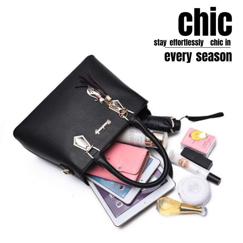 2 PCS/Sets Women Bags Handbag for Women Ladies Bags Shoulder Bag Crossbody Bag Discount On Sale