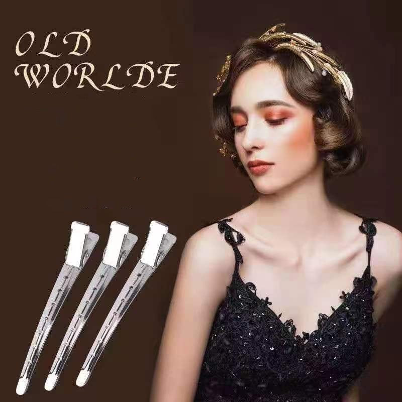 12 Pcs Hair Clips Headwear Stainless Hairdressing Clips Clamp Salon Hairpins DIY Hairs Styling Tools Hairpin Girls Fashion