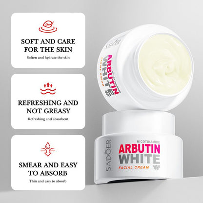 35-Piece Nicotinamide Arbutin White Skin Care Set Facial Cleanser Toner Cream Serum Sleeping Mask Facial Mask Hand Cream Multi-effect Whitening Miracle Brighten Skin