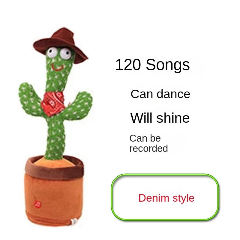 Musical Toys Can Record Parent-Child Communication Interaction Cute Talking Dancing Cactus Doll Speaking Voice Kawaii Children's Educational Toys