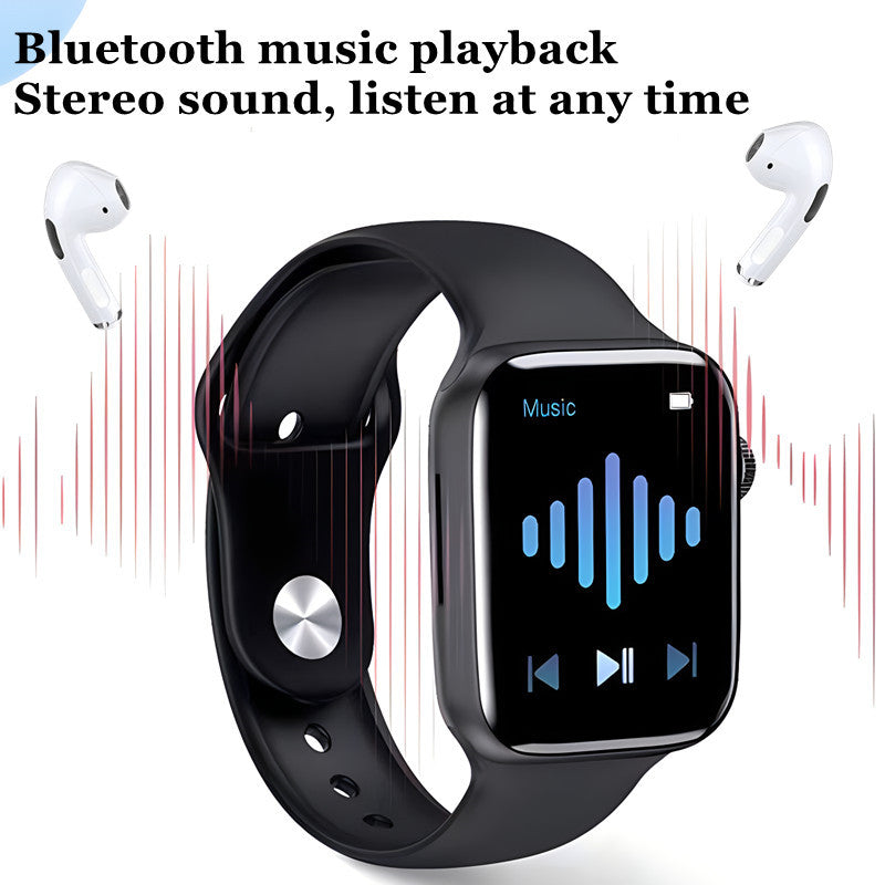 RichRipple T55 Pro Max 2 in 1 Smart Watch&Earphones Men Women Bluetooth Calling Blood Pressure Heart Rate Monitor Sports Fitness Bracelet Smartwatch+Free Gift Bluetooth Earphone