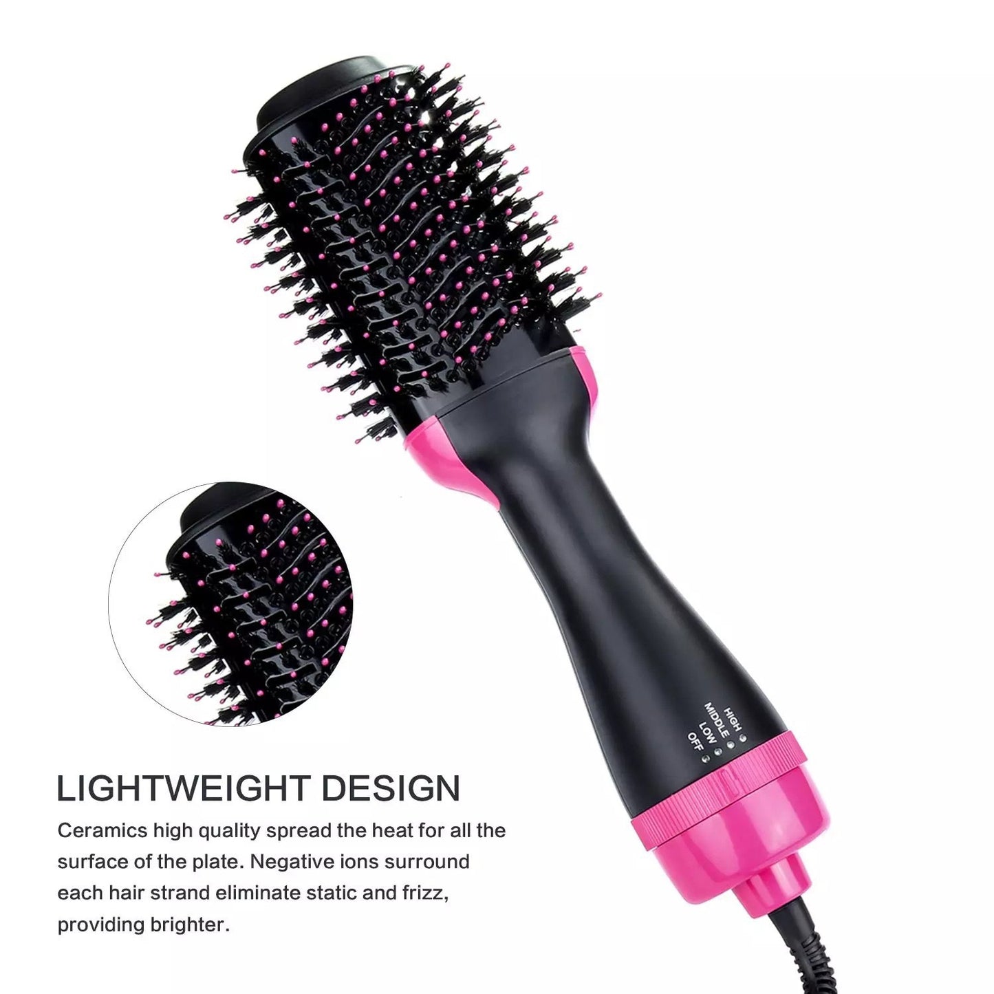3 in 1 Hair Dryer Hot Comb Hair Brush Volumizer Hair Straightener Hot Air Curling Brushes Hair Styling Tools