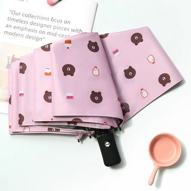 Bear Automatic Umbrella Folding Umbrellas Sun/UV protection Umbrella Automatic Open and Close Umbrella