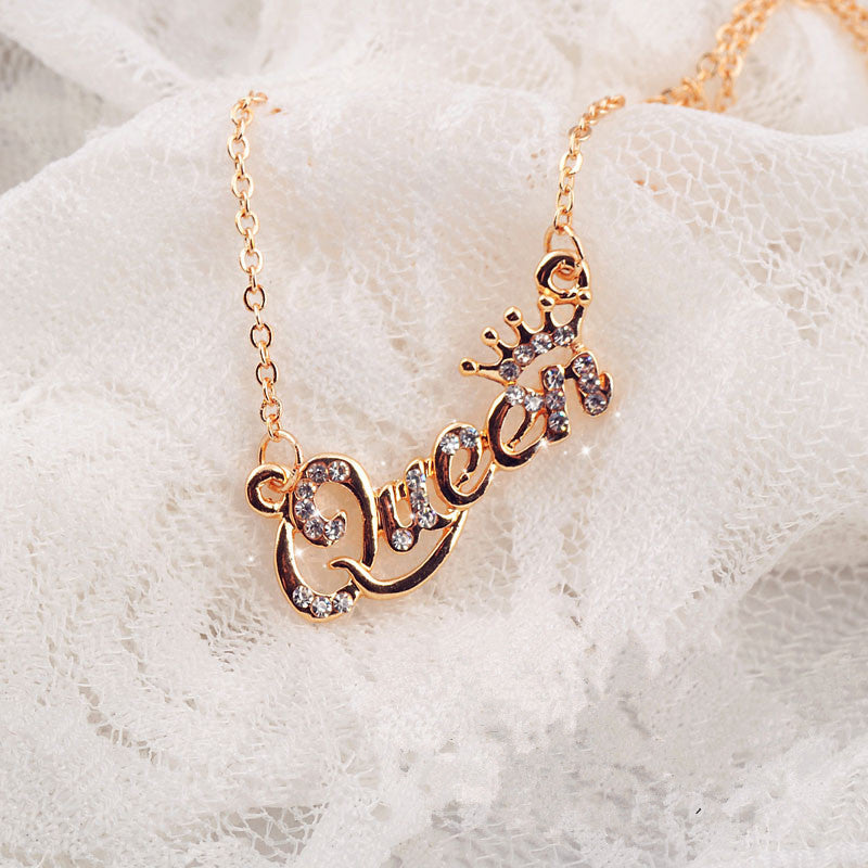Hot-selling short letter necklace collarbone chain