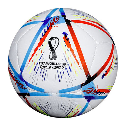 The official ball of the Qatar World Cup, Professional Soccer Ball, Official Size 5 Football Perfect For Outdoor Training&Entertainment, PU Leather Seam Durable And Long-Lasting Soccer Ball