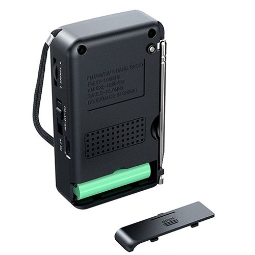 Portable AM FM SW Radio With Best Reception Radio With 3W Large Speaker Pocket Handheld Radio With 3.5mm Earphones Jack-