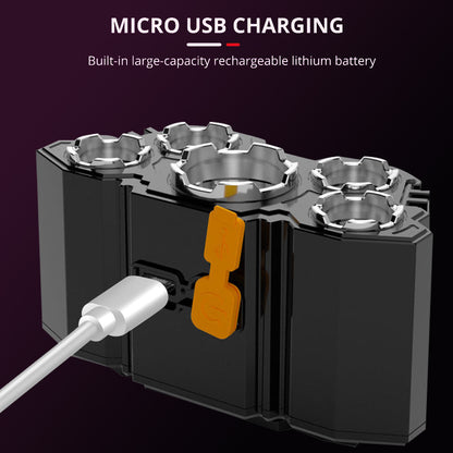 1200Lumen Ultra Bright 5 LED Head light, USB Rechargeable Waterproof Headlight Flashlight with Zoomable, 3 Modes Head Lamp for Outdoor Camping Hiking Fishing Hunting