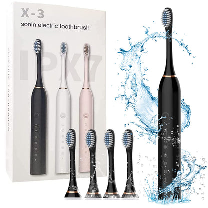 PAFEL X-3 Electric Toothbrush USB Charging Intelligent Timed Reminder With 6 Cleaning Modes IPX7 Waterproof Powerful Cleaning Electric toothbrushes
