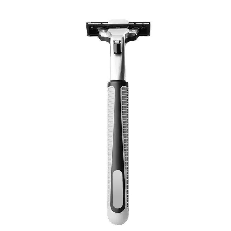 2-layer Blade Shaver for Men Reusable Safety Manual Razors 12 head universal Anti-Slip Handle Replacement Blades Shaving Bathing Travel factory price Kenya in stock12 blade heads for free