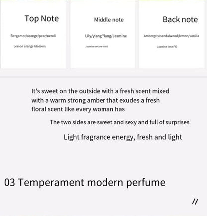 Best Sale 3PCS Custom Luxury Ladies Perfume Flowers Set 30ml*3 Perfume Bottles Birthday Christmas Party Dating Perfume Gift Set