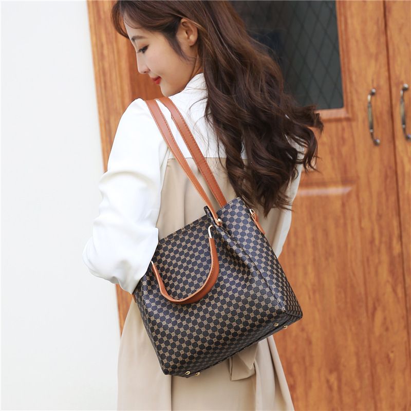 4pcs Women's handbag crossbody bag wallet card bag set