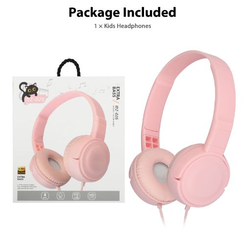 Kids Headphones, LEDream Adjustable On-Ear Wired Headsets Earphones with Mic for Children Boys Girls Cell Phones