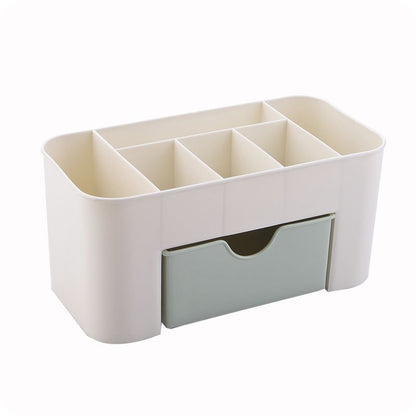 Jewelry and cosmetics storage box, drawer style plastic office desk, dressing table, skincare brush, lipstick, sorting and storage rack