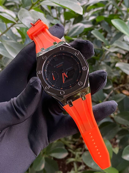 GSHOCK CASIO WATER RESISTANT RUBBER STRAP DUAL TIME ALARM GSHOCK TIN