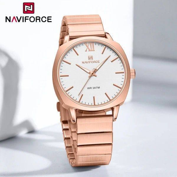 NAVIFORCE NF 5044 WATER RESISTANT 3ATM STAINLESS STEEL QUARTZ MOVEMENT DIAMETER 38MM ORDER AND ENQUIRIES